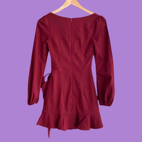 Burgundy Mini Dress from Princess Polly - Picture 3 of 4